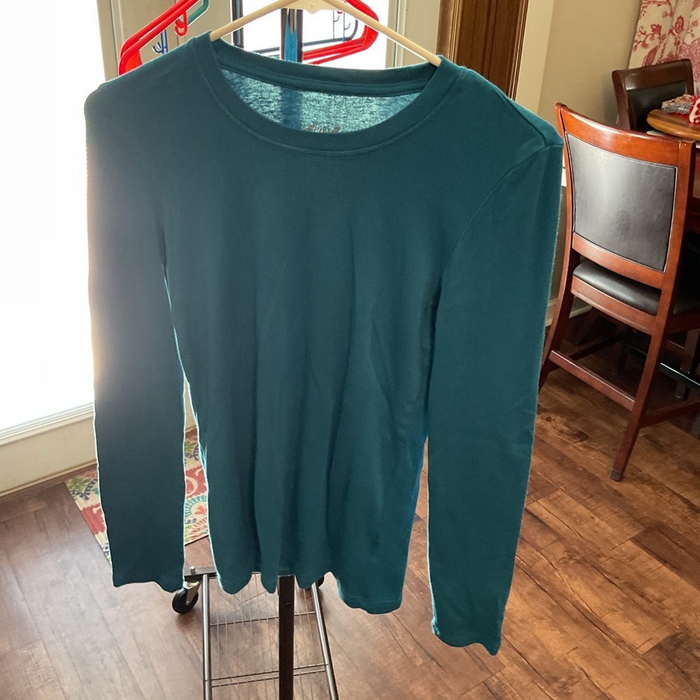 Eddie Bauer Teal Crew Neck Shirt